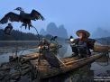 pescadores chinos con cormorán - ukai